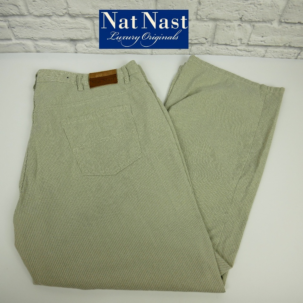 Nat Nast Rebel Fit Flat Front Pants Sz 42